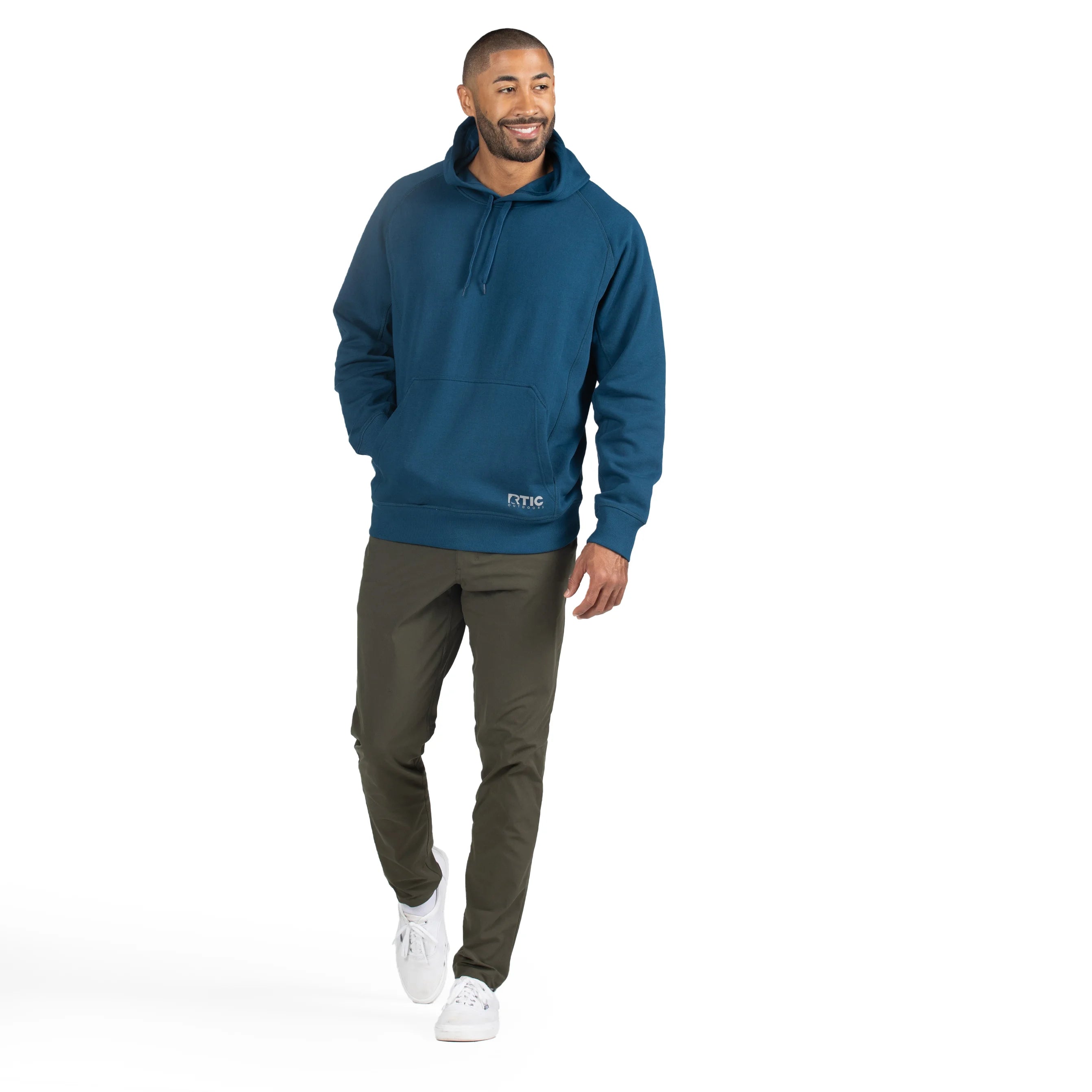 Water-Repellent Pullover Hoodie - Relaxed Fit