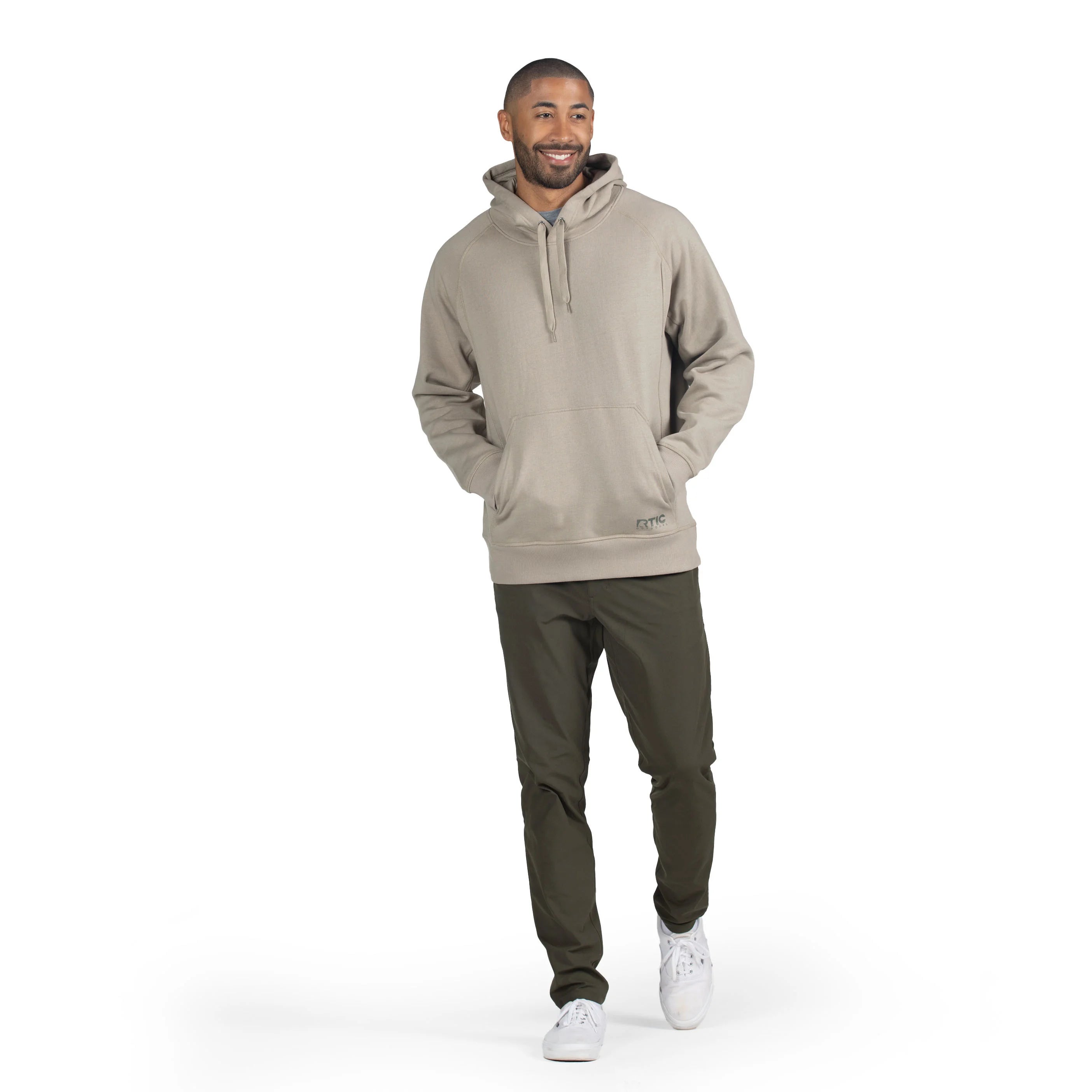 Water-Repellent Pullover Hoodie - Relaxed Fit