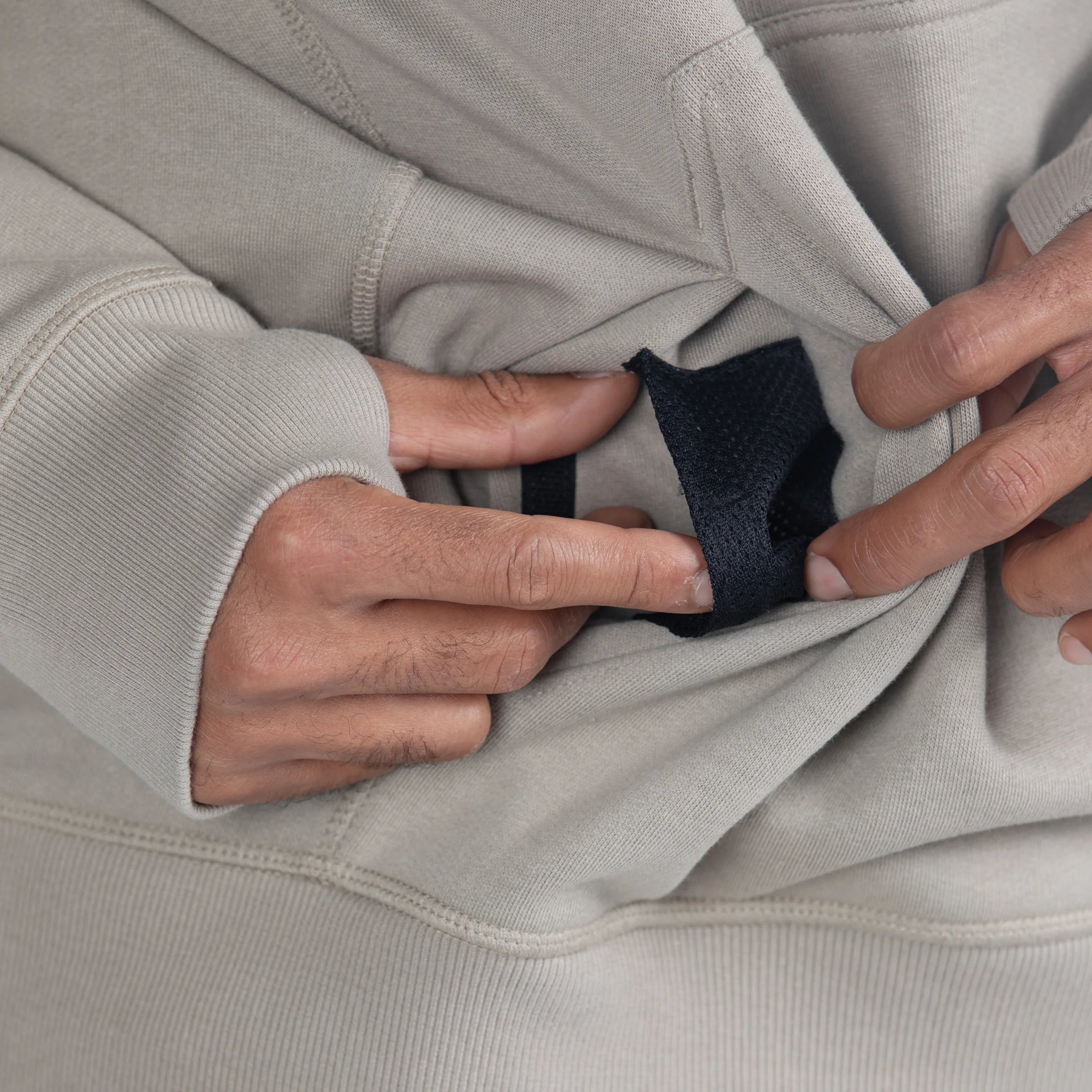 Water-Repellent Pullover Hoodie - Relaxed Fit
