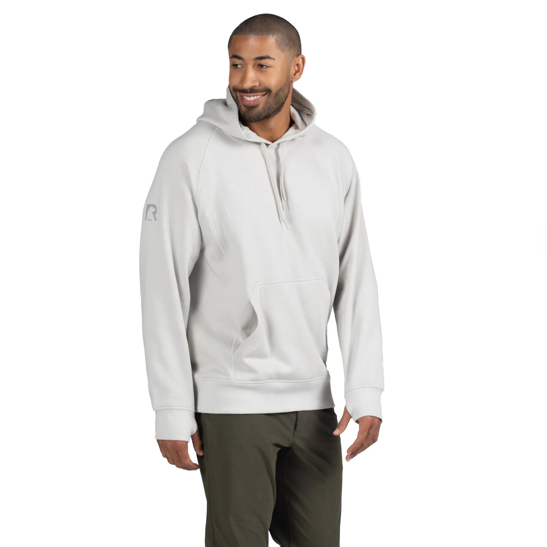 Water-Repellent Pullover Hoodie - Relaxed Fit